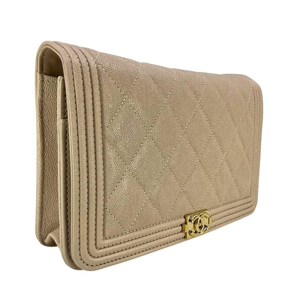 CHANEL Caviar Quilted Boy Wallet On Chain WOC Bag - Picture 2 of 12